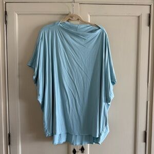 Bryn Walker Blue Bamboo Organic Cotton Tunic Top
